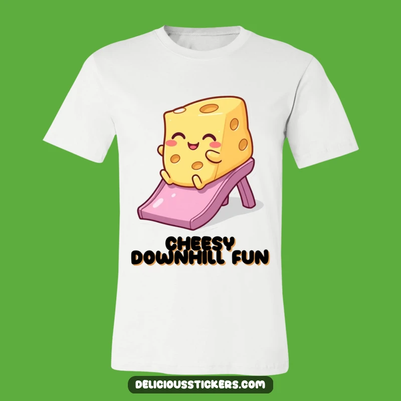 Funny Winking Cheese T-Shirt - Hilarious Dairy Tee, Perfect Fun Gift
