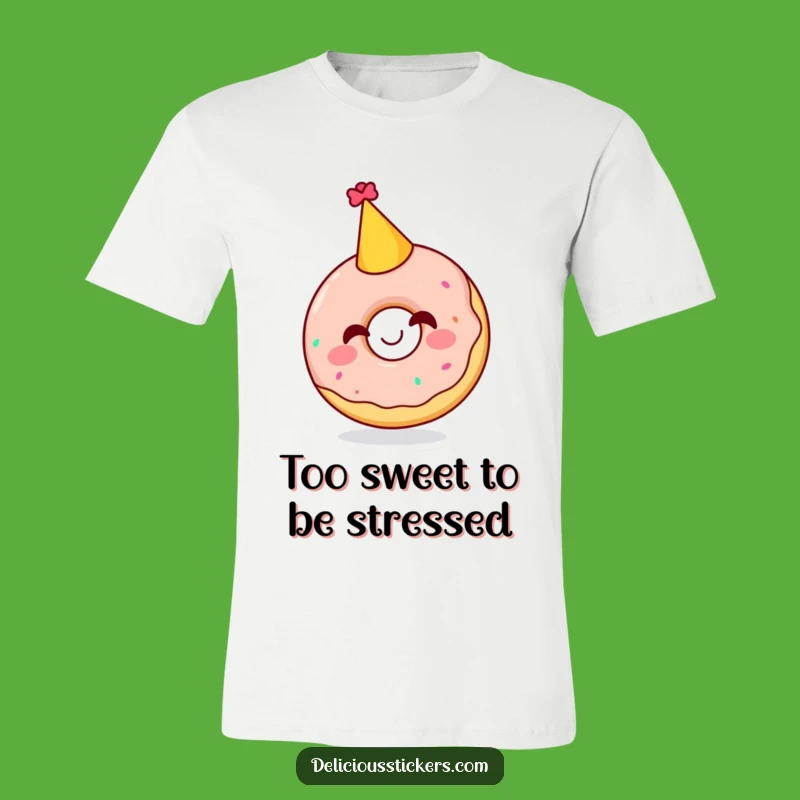 Funny Giggling Doughnut Party Hat T-Shirt - Wear Your Sweet Joy!