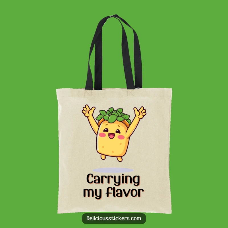 Funny Taco Celebration Tote Bag: Joyful Foodie Bag, Perfect Shopping Gift