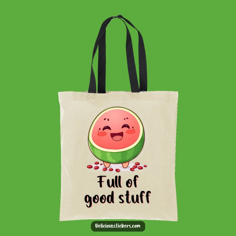 Funny Watermelon Grin Tote Bag: Carry Your Summer Fun Gift