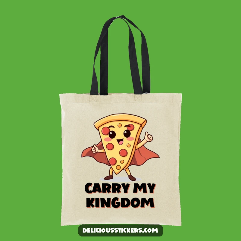 Funny Hero Pizza Slice Tote Bag: Carry Your Essentials Like a Champion