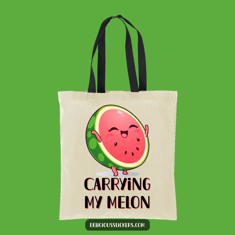 Funny Winking Watermelon Handstand Tote Bag - Carry Your Summer Fun!